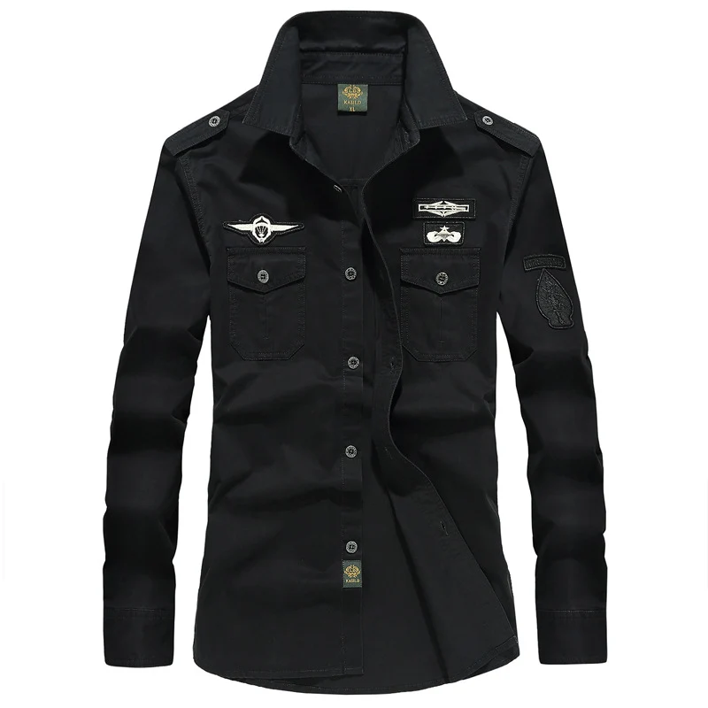 Herren Stylisches Langarmhemd Drune