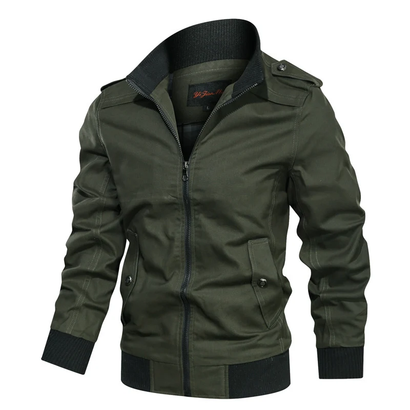Herren Stylische Utility-Jacke mit Revers Drune
