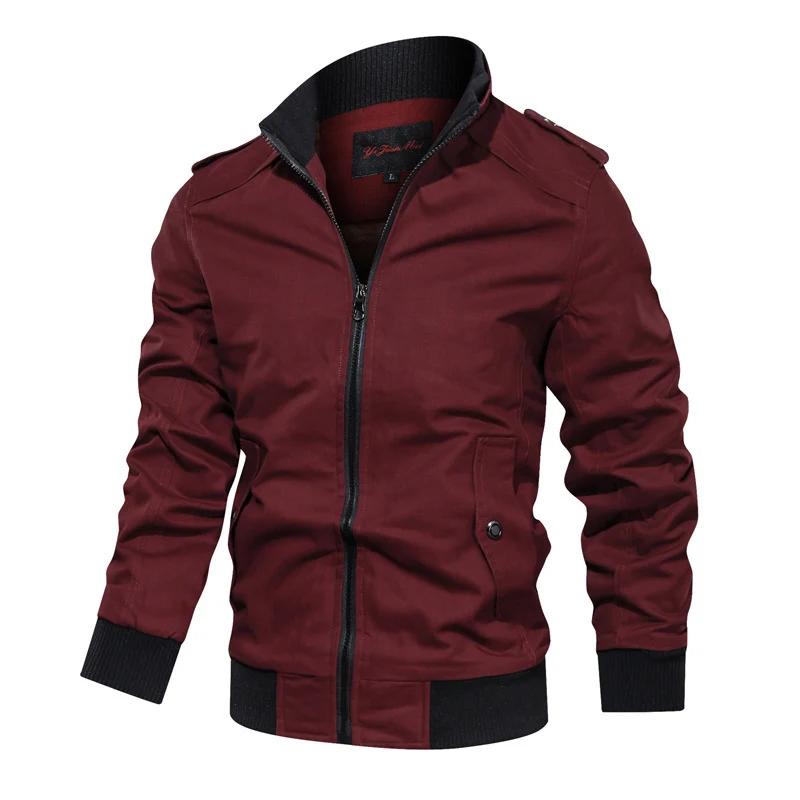 Herren Stylische Utility-Jacke mit Revers Drune