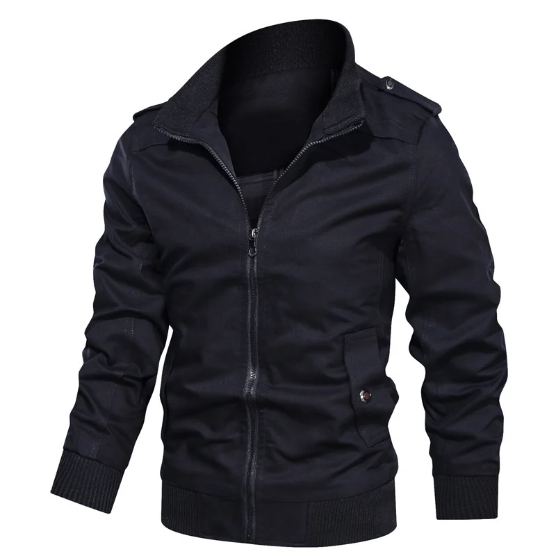 Herren Stylische Utility-Jacke mit Revers Drune