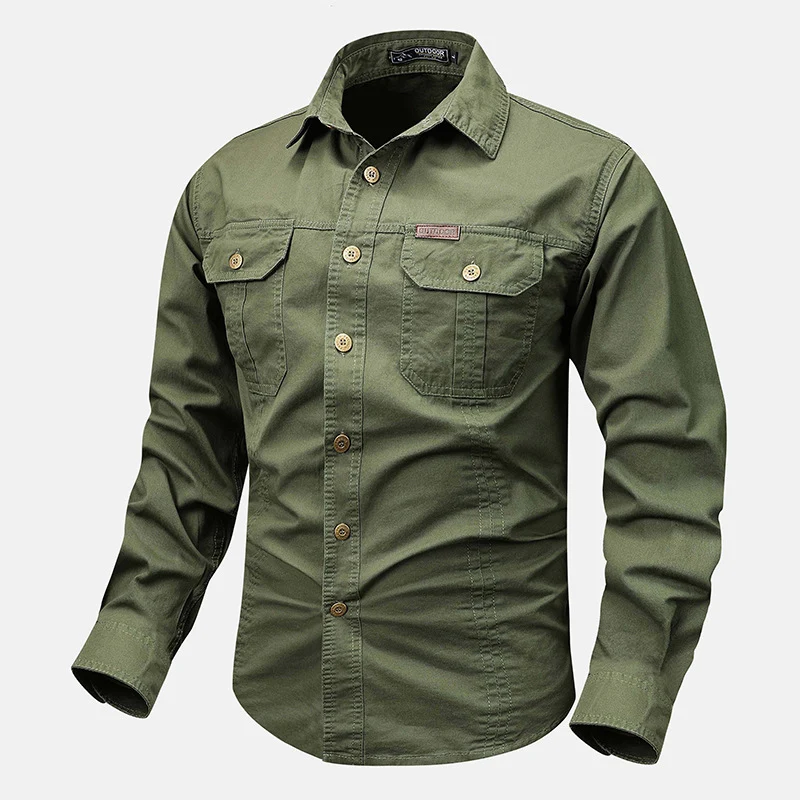 Herren Strapazierfähiges Outdoor-Hemd mit Taschen Drune