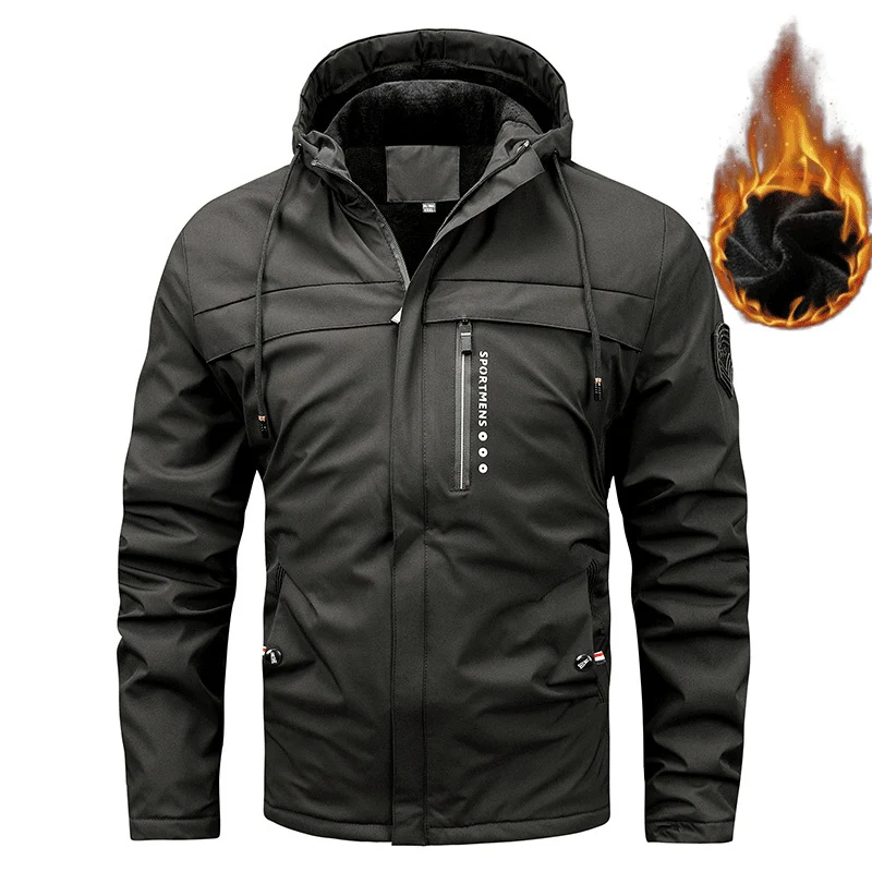Herren Sportliche Wasserabweisende Jacke Drune