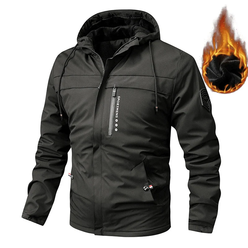 Herren Sportliche Wasserabweisende Jacke Drune
