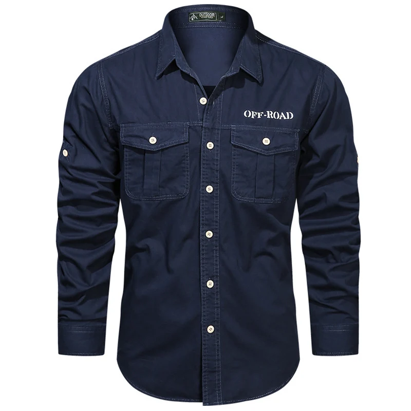 Herren Praktisches Outdoor Langarmhemd Drune
