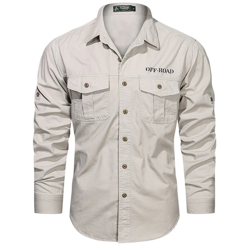 Herren Praktisches Outdoor Langarmhemd Drune
