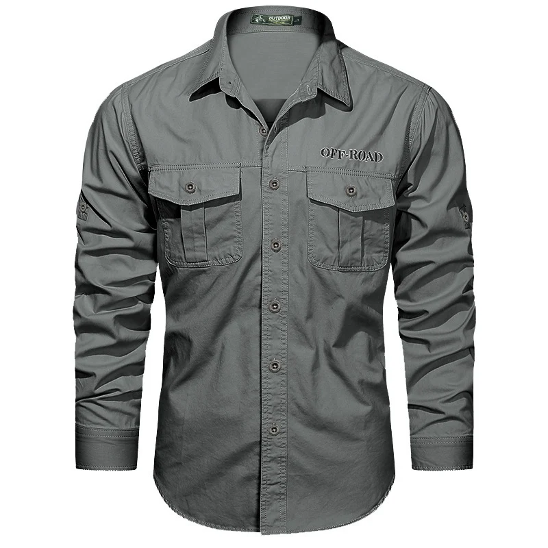 Herren Praktisches Outdoor Langarmhemd Drune