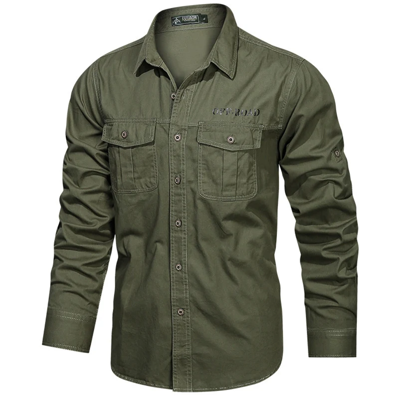 Herren Praktisches Outdoor Langarmhemd Drune