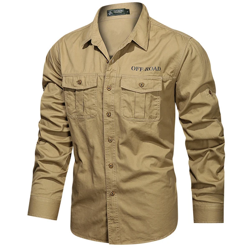 Herren Praktisches Outdoor Langarmhemd Drune