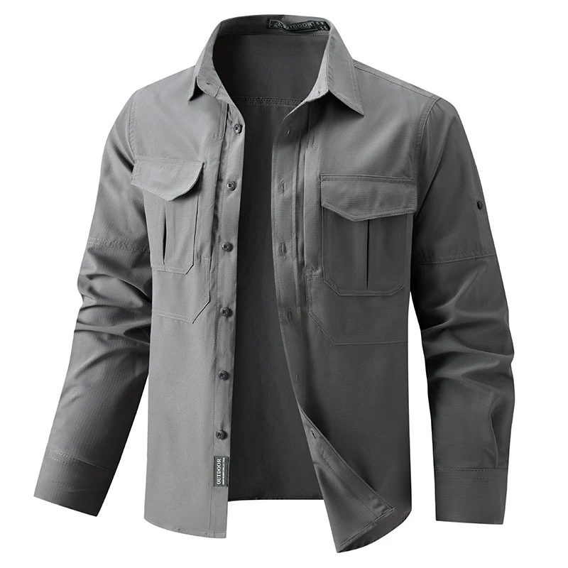 Herren Outdoor Freizeithemden Drune