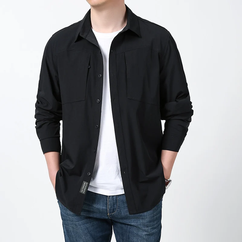 Herren Multifunktionales Freizeithemd Drune