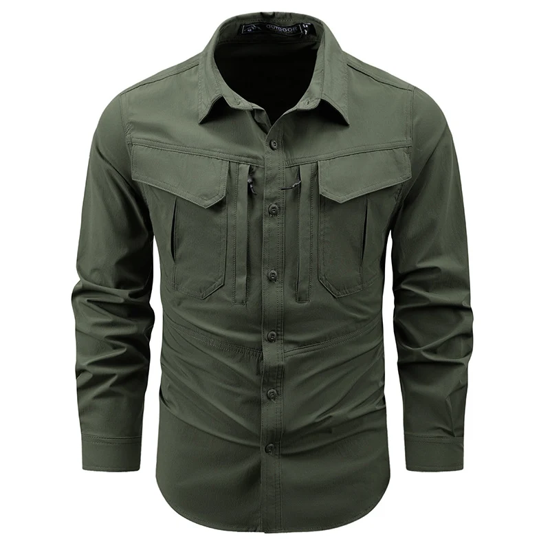 Herren Multifunktionales Arbeitshemd Drune