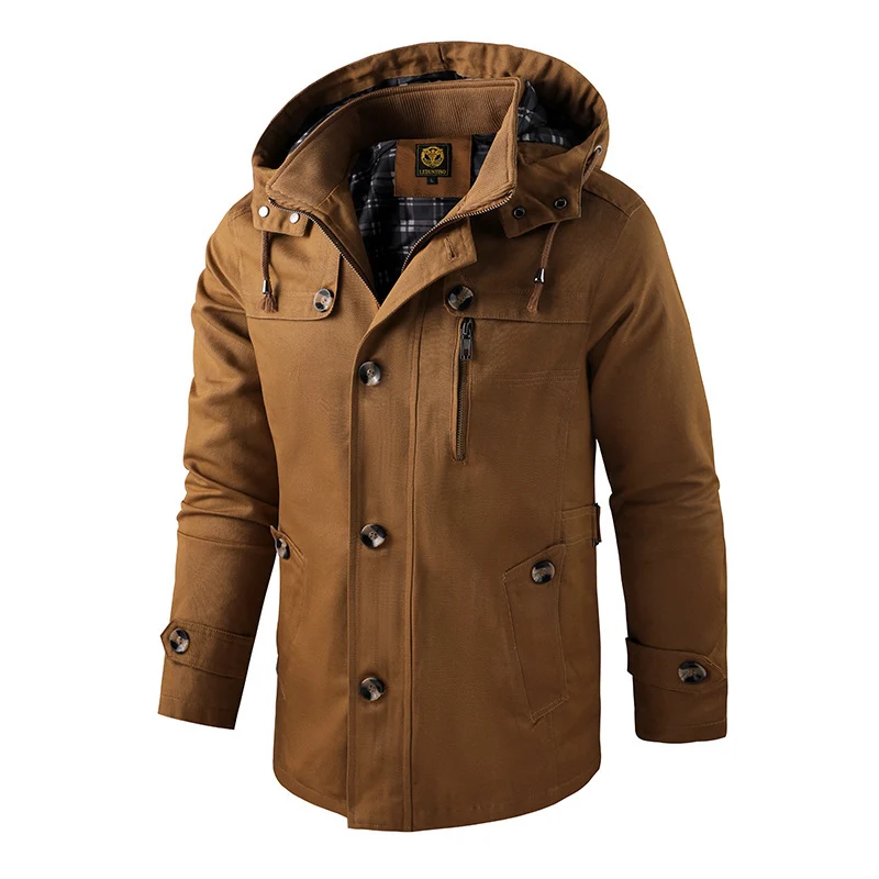 Herren Multifunktionale Übergangsjacke mit Kapuze Drune