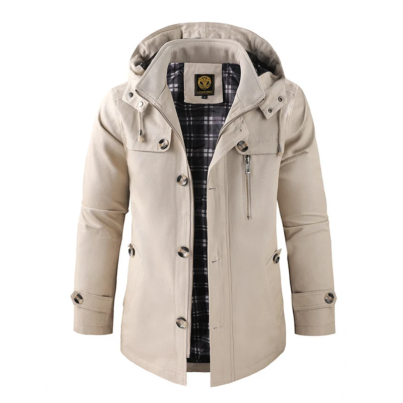 Herren Multifunktionale Übergangsjacke mit Kapuze Drune