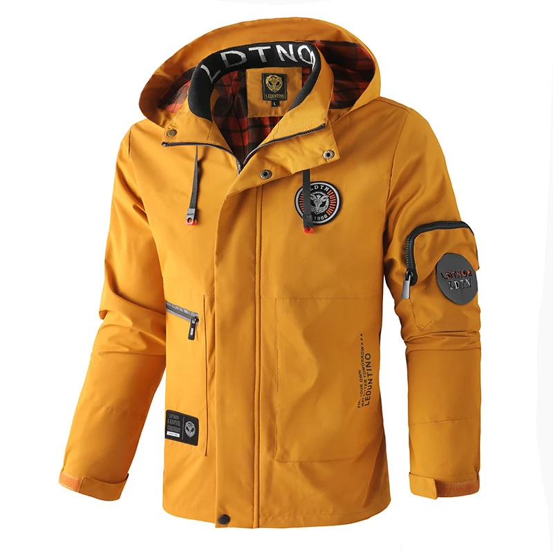 Herren Multifunktionale Outdoor-Jacke mit Kapuze Drune