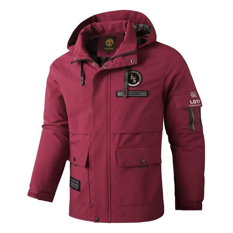 Herren Multifunktionale Outdoor-Jacke mit Kapuze Drune