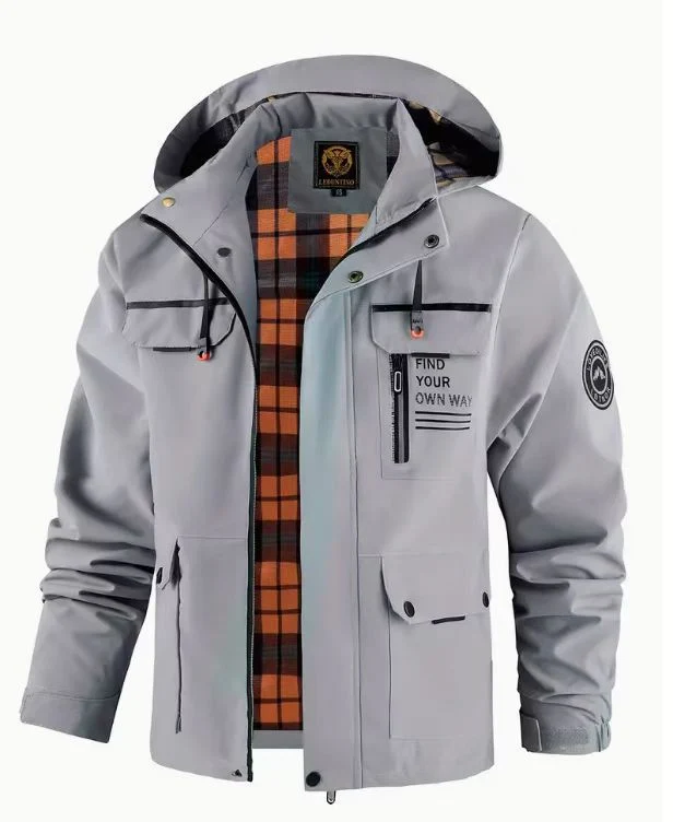 Herren Multifunktionale Outdoor-Jacke mit Kapuze Drune