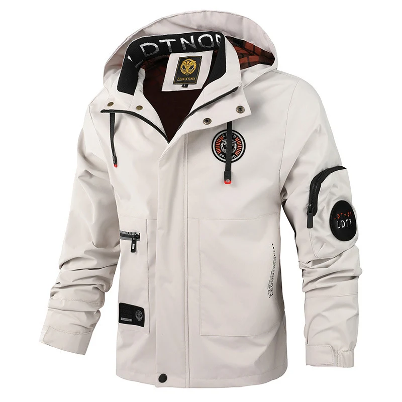 Herren Multifunktionale Outdoor-Jacke mit Kapuze Drune