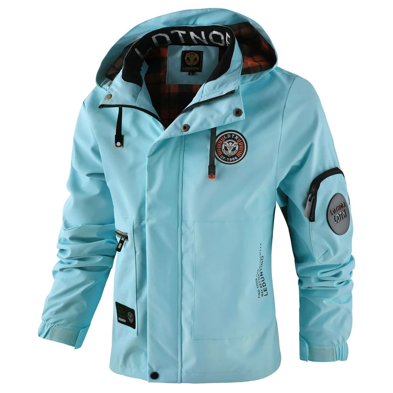 Herren Multifunktionale Outdoor-Jacke mit Kapuze Drune