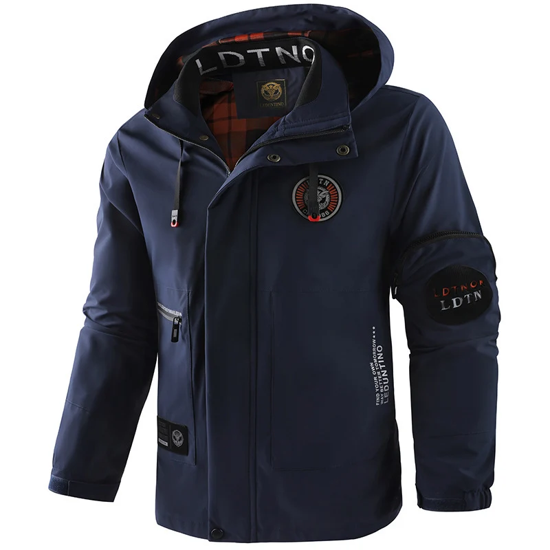Herren Multifunktionale Outdoor-Jacke mit Kapuze Drune