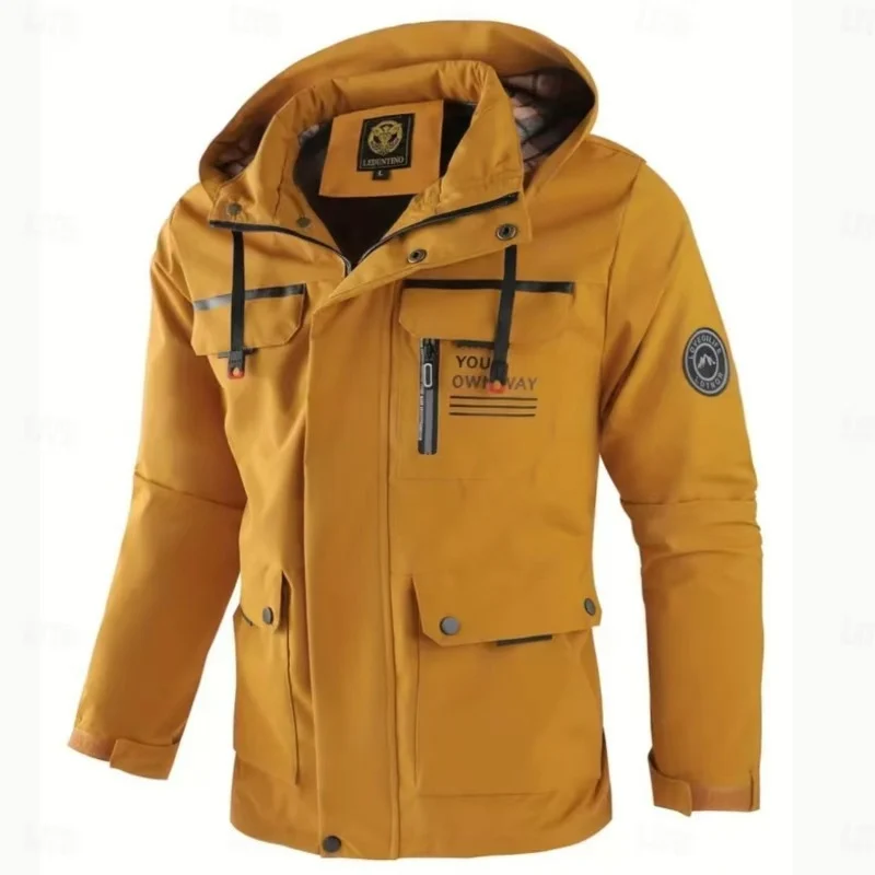 Herren Multifunktionale Outdoor-Jacke mit Kapuze Drune