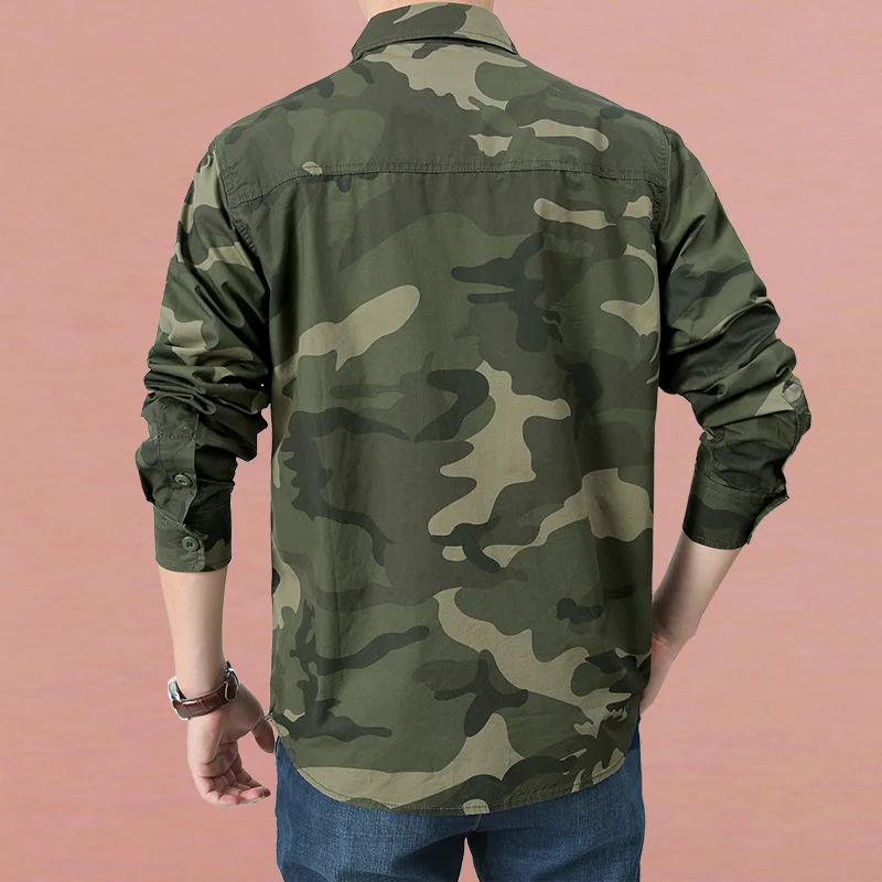 Herren Modisches Utility-Hemd Drune