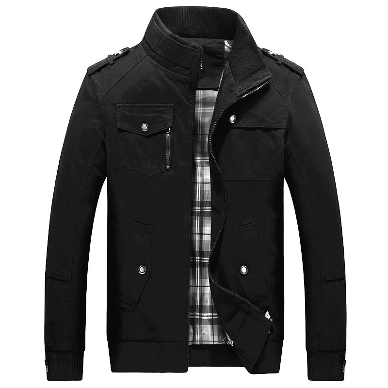 Herren Modische Utility-Jacke mit mehrfachen Taschen Drune