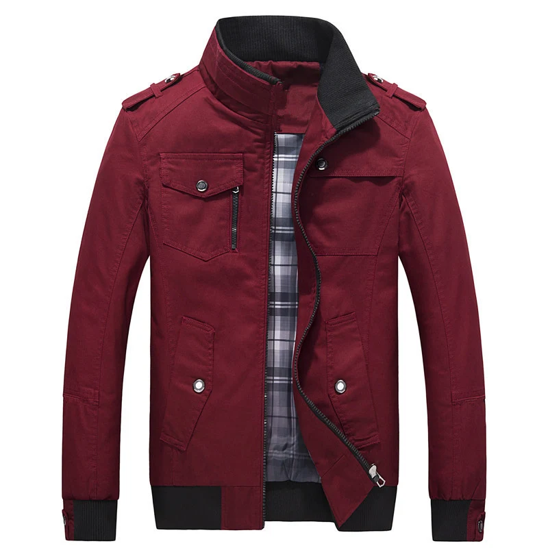 Herren Modische Utility-Jacke mit mehrfachen Taschen Drune