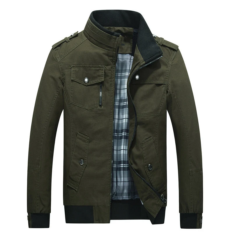Herren Modische Utility-Jacke mit mehrfachen Taschen Drune