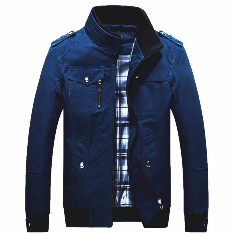 Herren Modische Utility-Jacke mit mehrfachen Taschen Drune