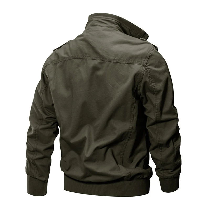 Herren Modische Utility-Jacke mit mehreren Brusttaschen Drune