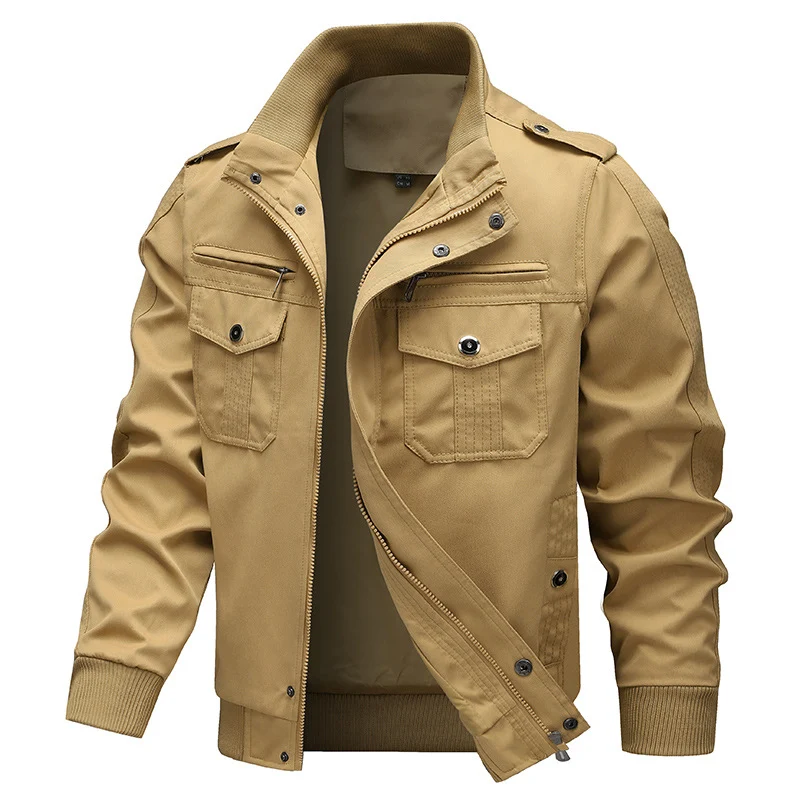 Herren Modische Jacke mit zahlreichen Taschen Drune