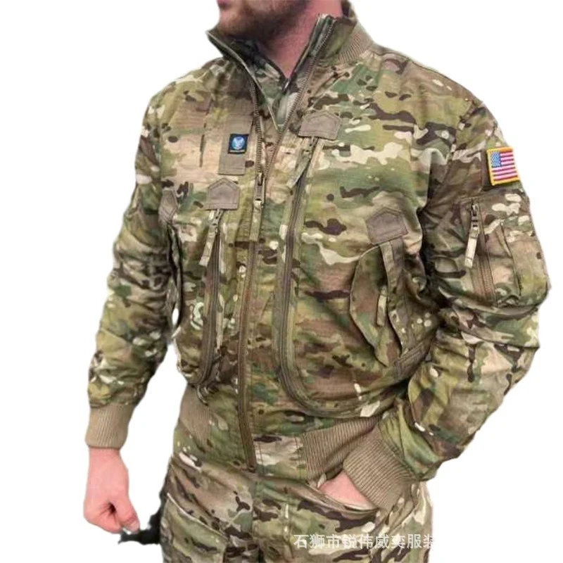 Herren modische Feldjacke mit mehrfachen Taschen Drune