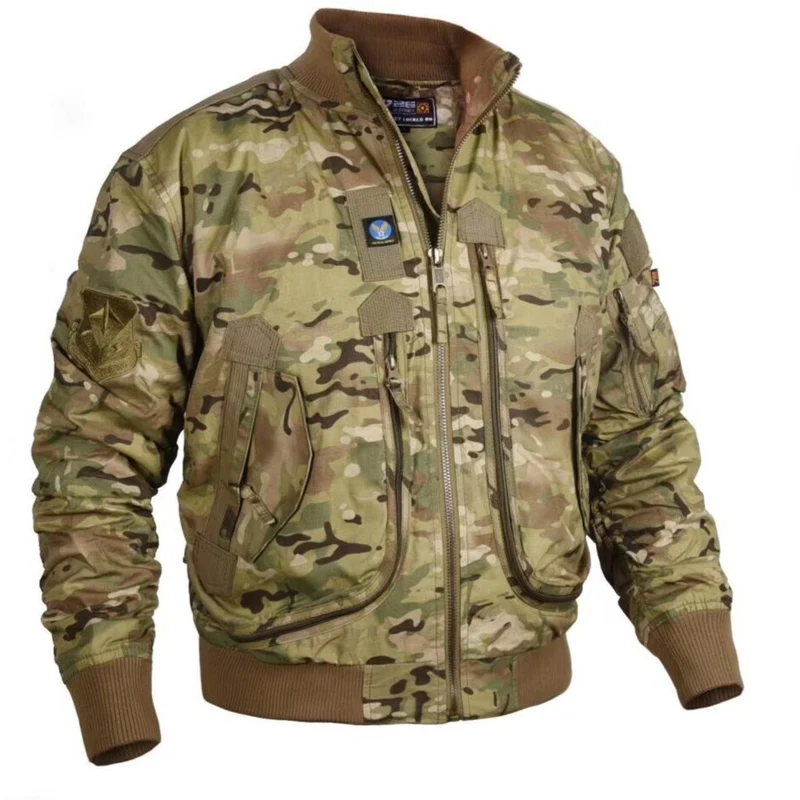 Herren modische Feldjacke mit mehrfachen Taschen Drune