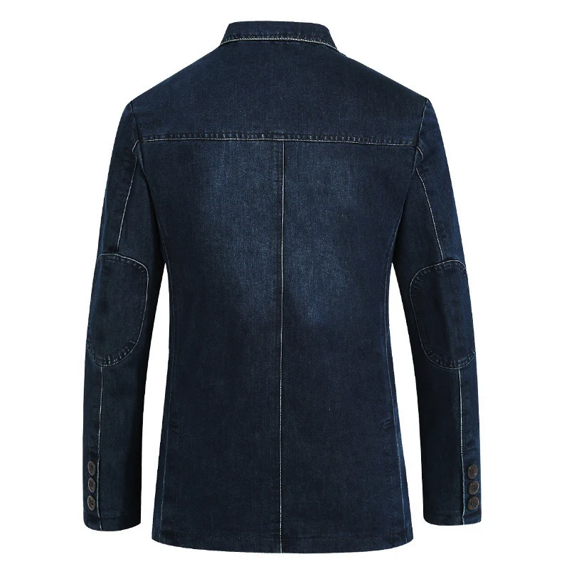 Herren modische Denim-Blazerjacke Drune