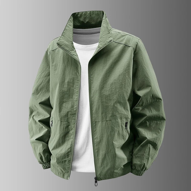 Herren Leichte Übergangsjacke mit hochabschließendem Kragen Drune