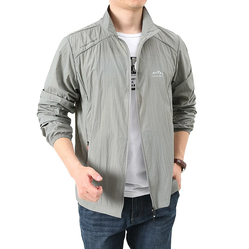 Herren Leichte Sportjacke mit Stehkragen Drune