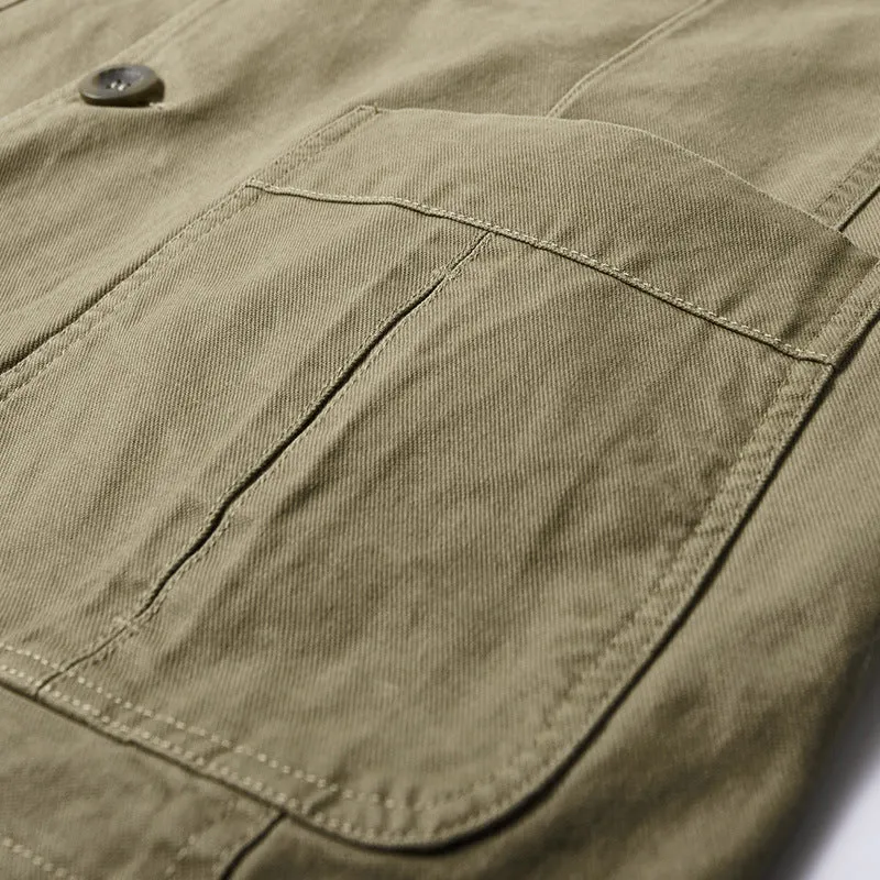 Herren Lässiger Baumwollblazer Drune
