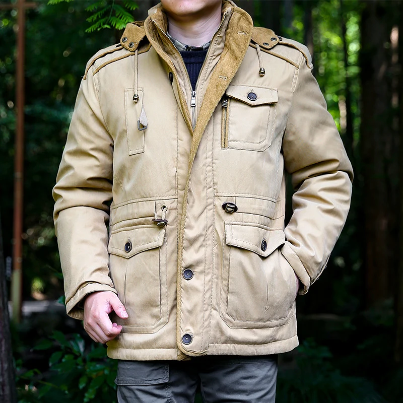 Herren isolierte Parka Jacke Drune