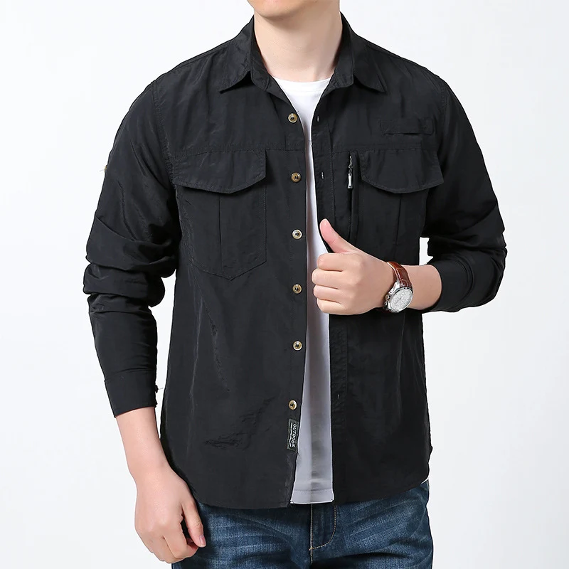 Herren Funktionales Trekkinghemd Drune