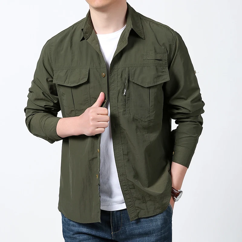 Herren Funktionales Trekkinghemd Drune