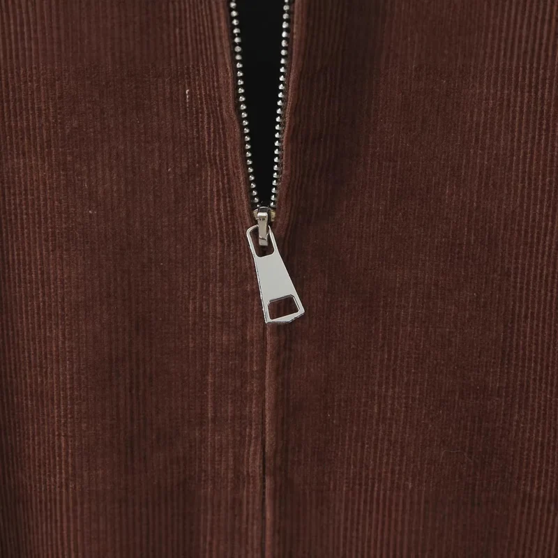 Damen Kurz geschnittene Cordblouson-Jacke mit Reißverschluss Drune