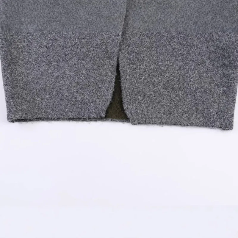 Damen Kurz geschnittene Boxy-Jacke aus Bouclé‑Wollmix mit offenem V‑Ausschnitt Drune
