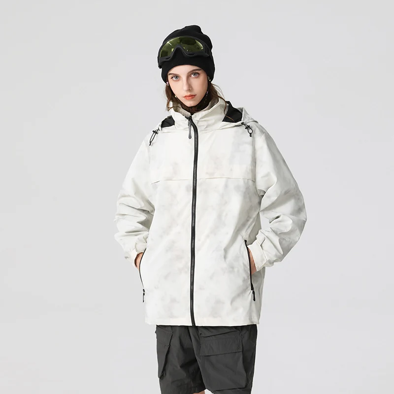 Herren Leichte wasserfeste Outdoorjacke mit verstellbarer Kapuze, getapten Nähten und Frontreißverschluss Drune