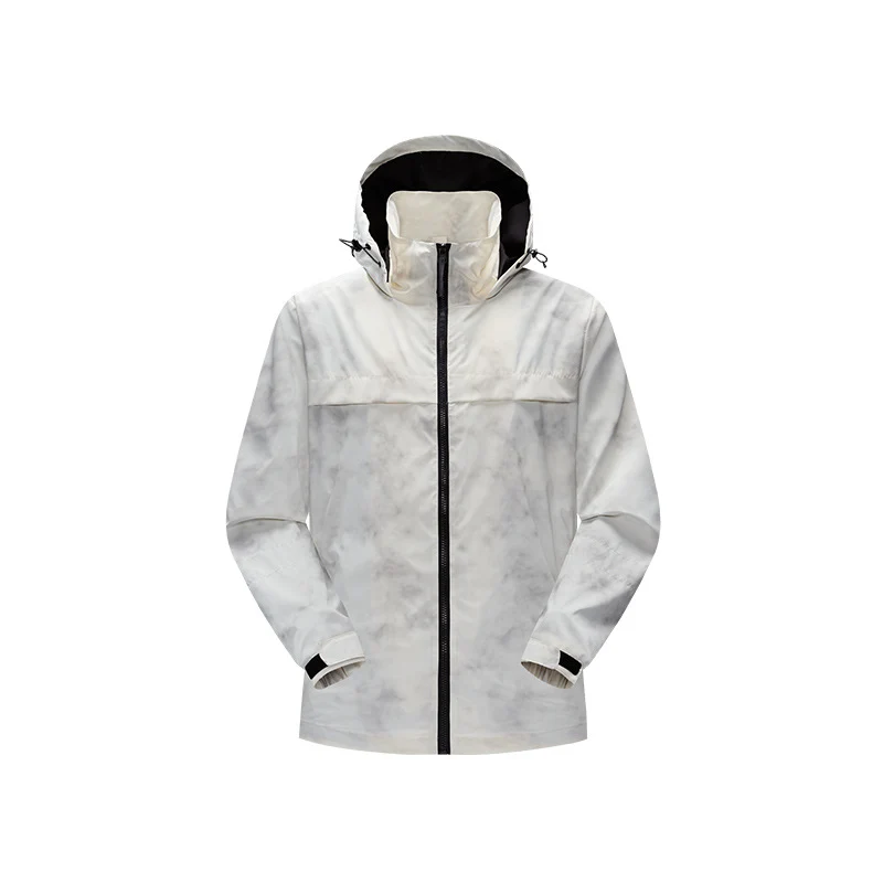 Herren Leichte wasserfeste Outdoorjacke mit verstellbarer Kapuze, getapten Nähten und Frontreißverschluss Drune
