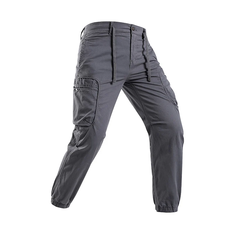 Herren Leichte Trekking‑Cargohose im Joggercut mit elastischem Knöchelabschluss und multifunktionalen Seitenklapptaschen Drune