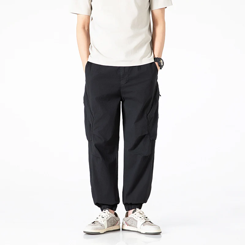 Herren leichte Tech-Cargo-Jogginghose mit elastischem Bund und multifunktionalen Taschen Drune