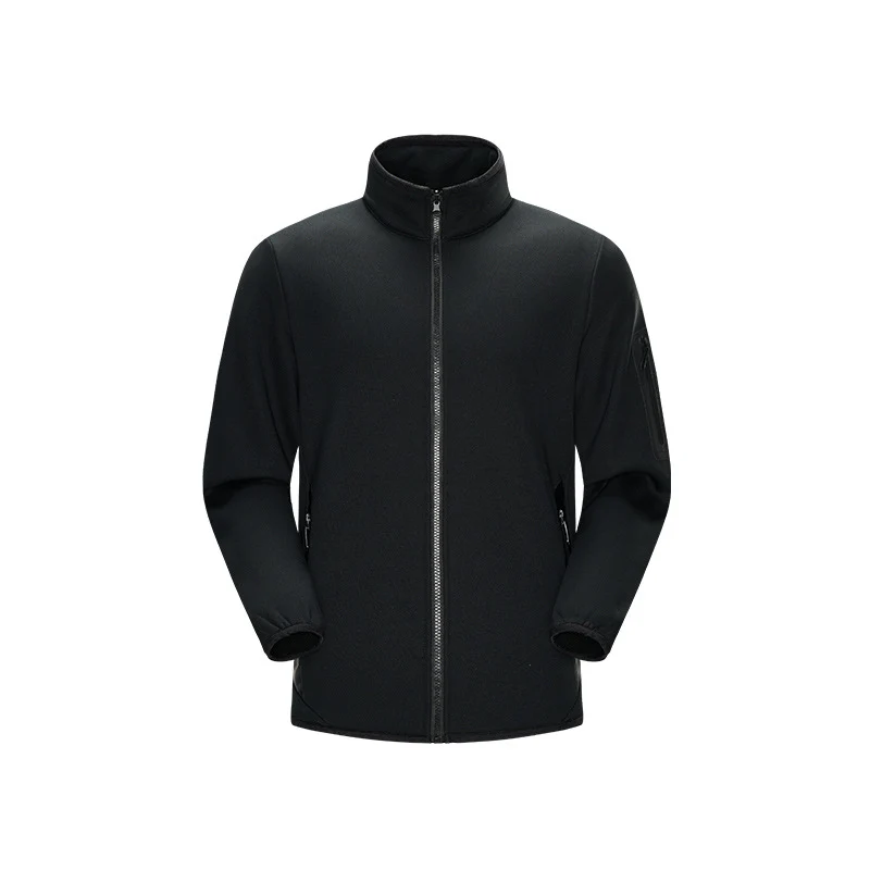 Herren Leichte Softshell-Fleecejacke mit Stehkragen, durchgehendem Reißverschluss und Ärmeltasche Drune