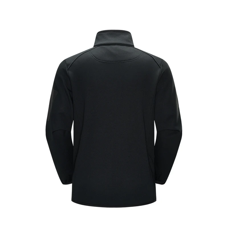 Herren Leichte Softshell-Fleecejacke mit Stehkragen, durchgehendem Reißverschluss und Ärmeltasche Drune