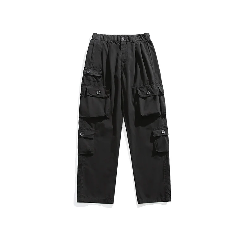 Herren Leichte Relaxed-Cargo-Hose mit elastischem Bund und Mehrfachtaschen Drune