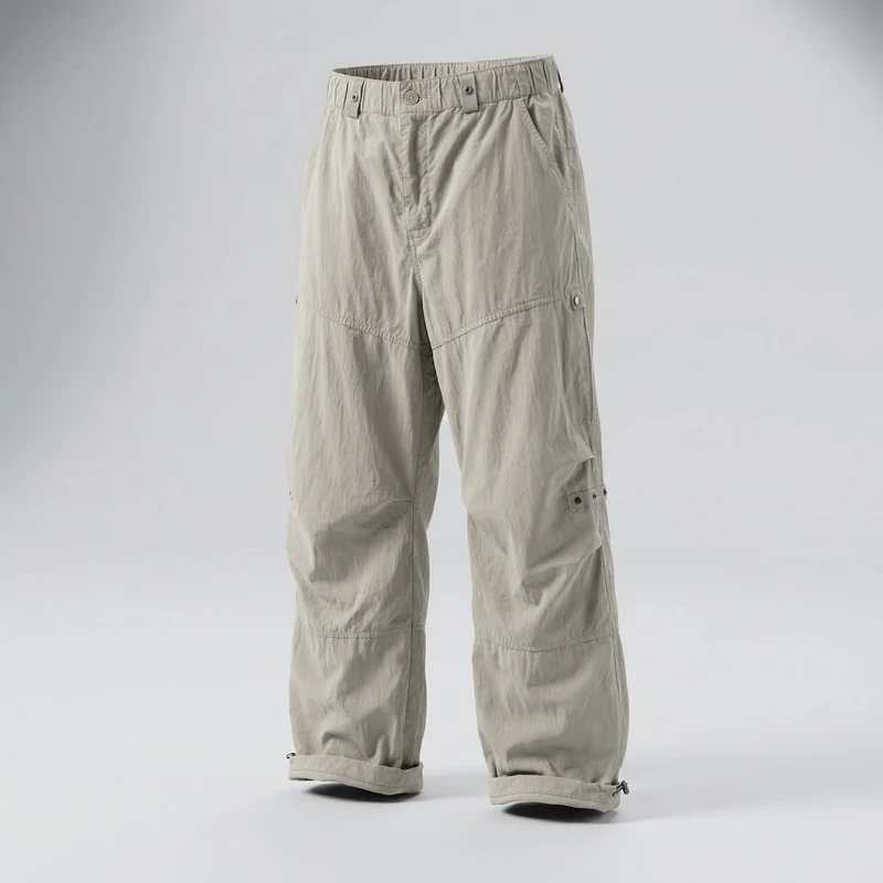Herren Leichte Reise-Cargo-Hose mit elastischem Bund und verstellbarem Beinabschluss Drune